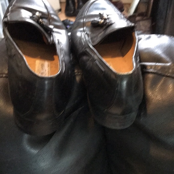 Gucci black leather shoes for men